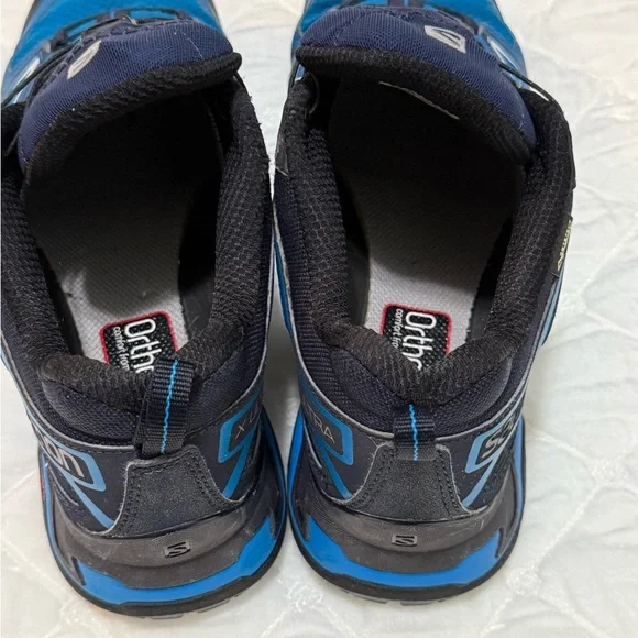 Salomon X Ultra GoreTex hiking Shoes with Quick-Lace System size 8 blue